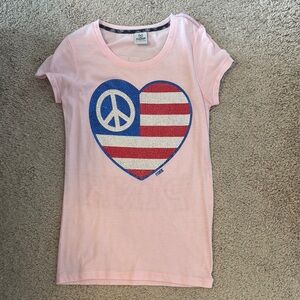 Pink Crystal Heart  T-Shirt